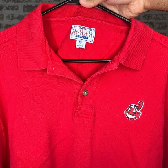 Vintage starter Cleveland Indians short sleeve polo - Picture 3 of 5